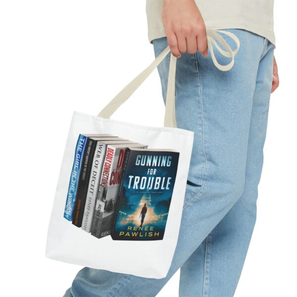 Tote Bag  - I Love Renée Pawlish Books - Gunning for Trouble front - Image 15