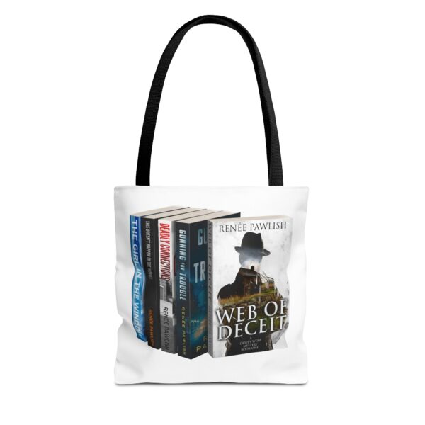 Tote Bag  - I Love Renée Pawlish Books - Web of Deceit front