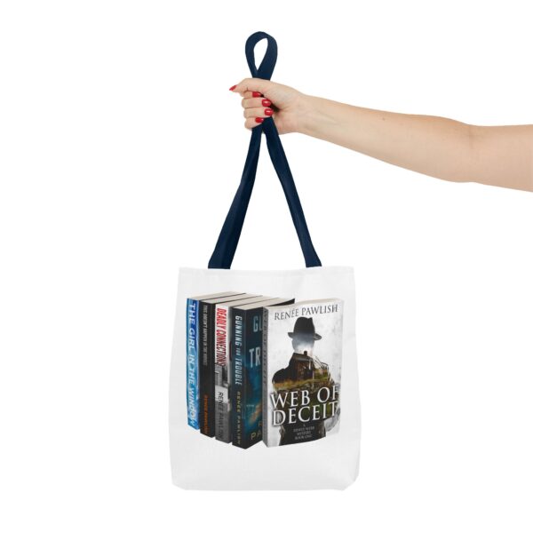 Tote Bag  - I Love Renée Pawlish Books - Web of Deceit front - Image 20