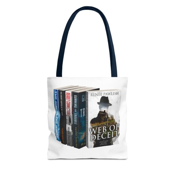 Tote Bag  - I Love Renée Pawlish Books - Web of Deceit front - Image 17