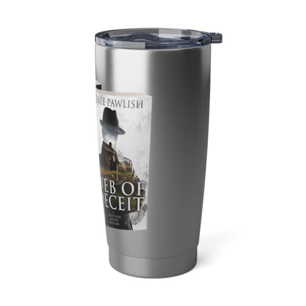 Vagabond 20oz Tumbler - Upright books - Web of Deceit front - Image 4