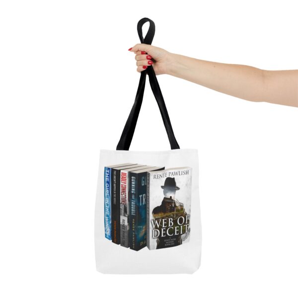 Tote Bag  - I Love Renée Pawlish Books - Web of Deceit front - Image 4