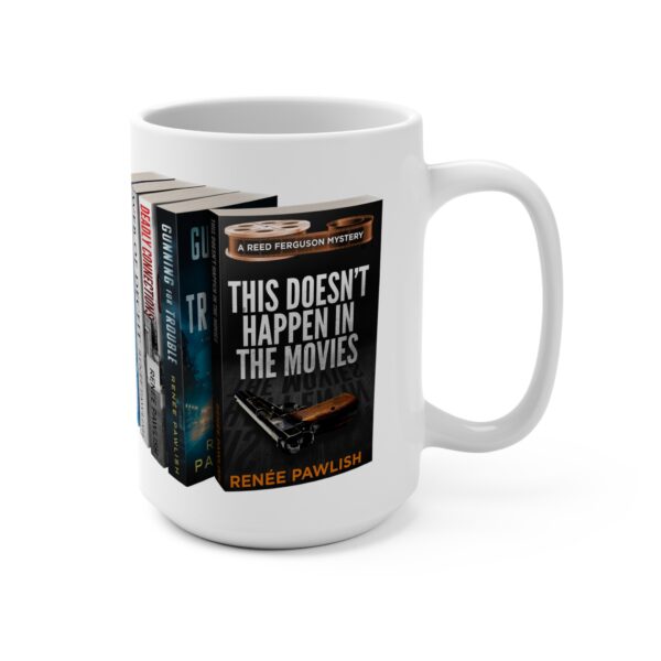 Mug 15oz - Renée Pawlish upright books, This Doesn't Happen in the Movies front