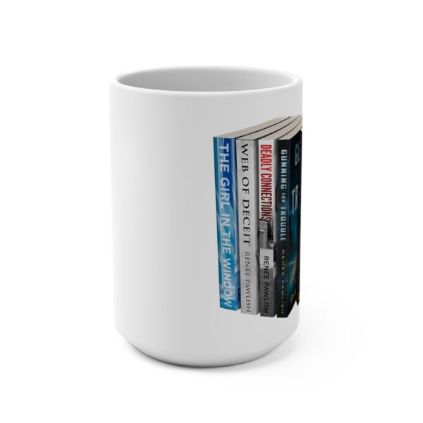 Mug 15oz - Renée Pawlish upright books, This Doesn't Happen in the Movies front - Image 2